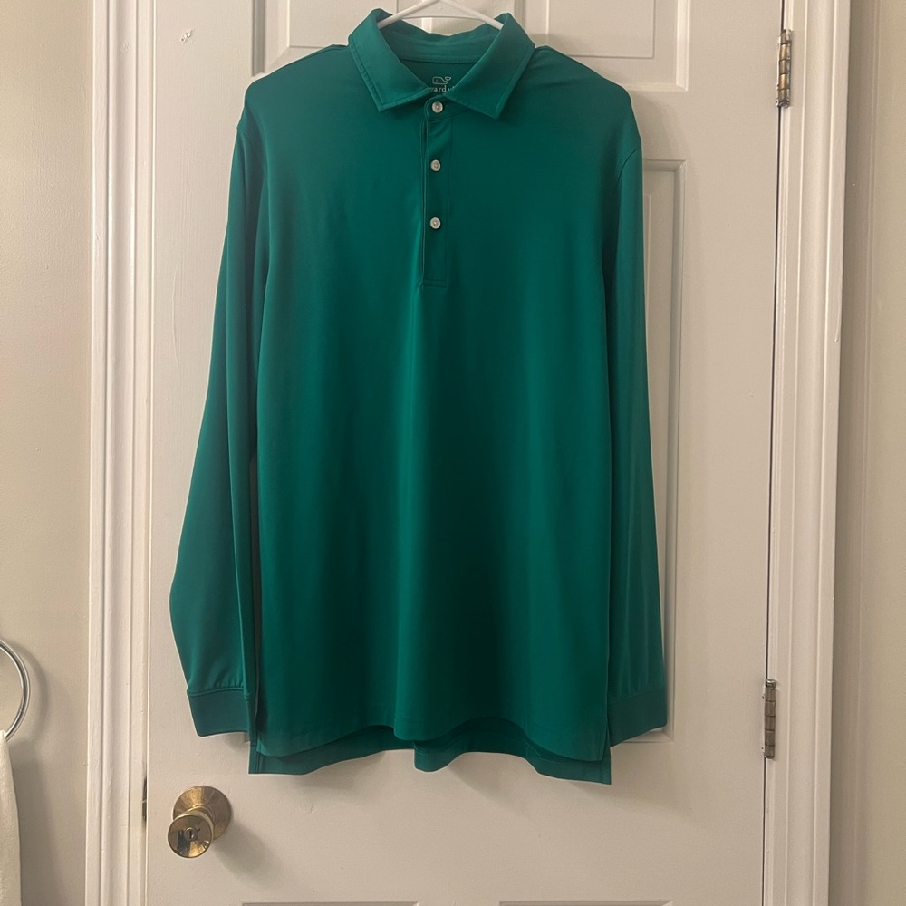 Vineyard Vines Green Polo Shirt with Relaxed Fit